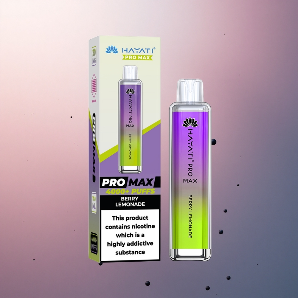 Hayati Pro Max 4000 Puffs Citronnade Baies Rechargeable 1400mAh Dual Mesh