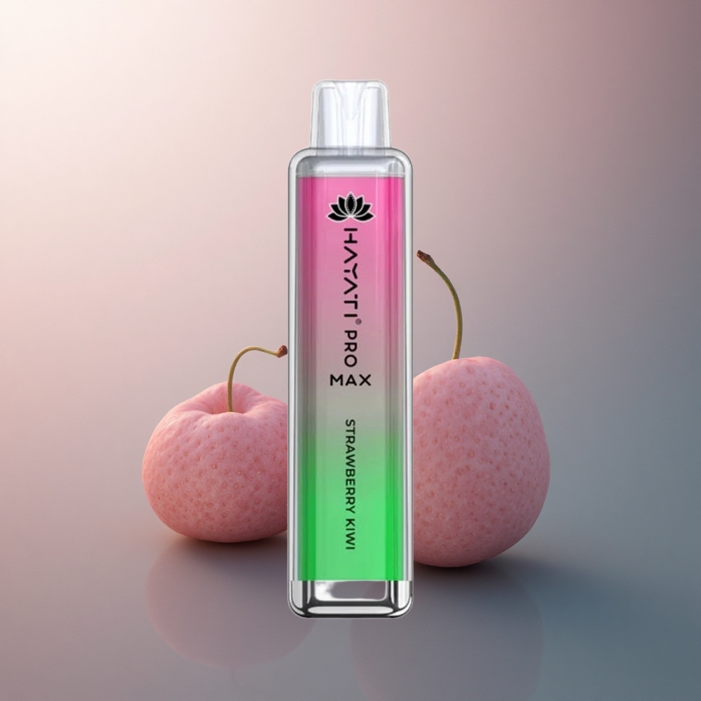 Hayati Pro Max 4000 Puffs Fraise Kiwi Rechargeable 1400mAh 2% Nicotine
