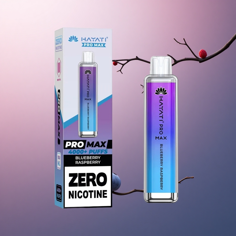 Hayati Pro Max 4000 Puffs Framboise Myrtille Rechargeable 1400mAh 2ml