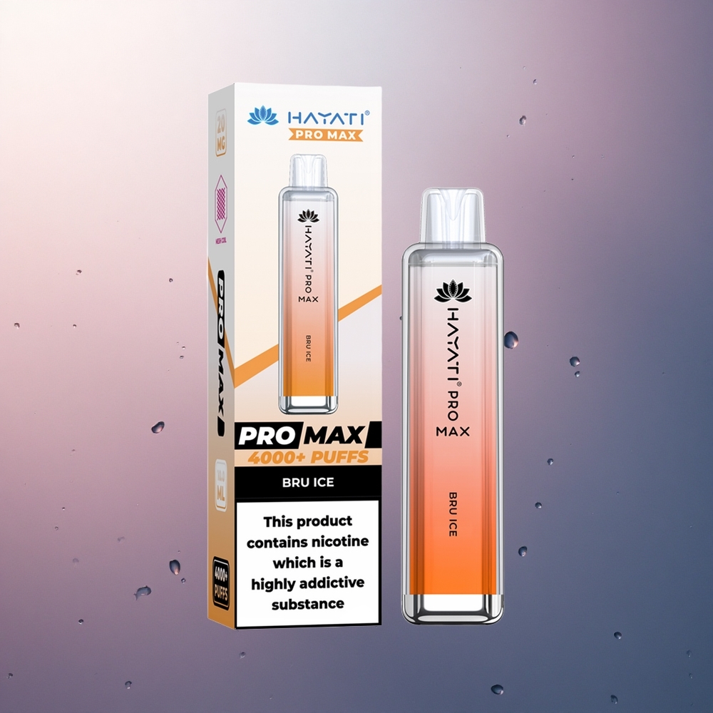 Hayati Pro Max 4000 Puffs Glace Bru Battery 1400mAh Nicotine 2% 5%