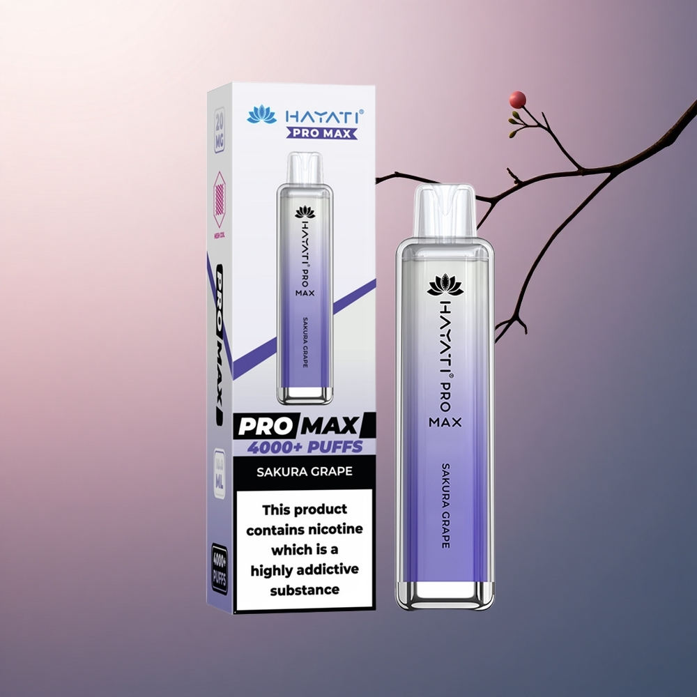 Hayati Pro Max 4000 Puffs Raisin Sakura 5% Nicotine 1400mAh