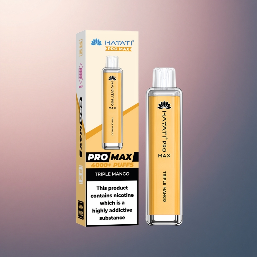 Hayati Pro Max 4000 Puffs Triple Mangue Rechargeable 1400mAh 2ml