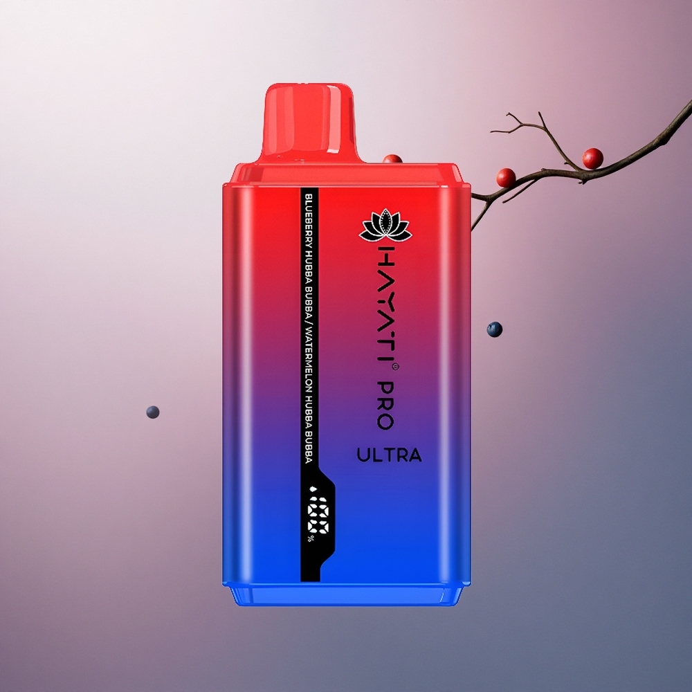 Hayati Pro Ultra 15000 Puffs Bubble Gum Pastèque Hubba Bubba avec 2% de nicotine et 850mAh