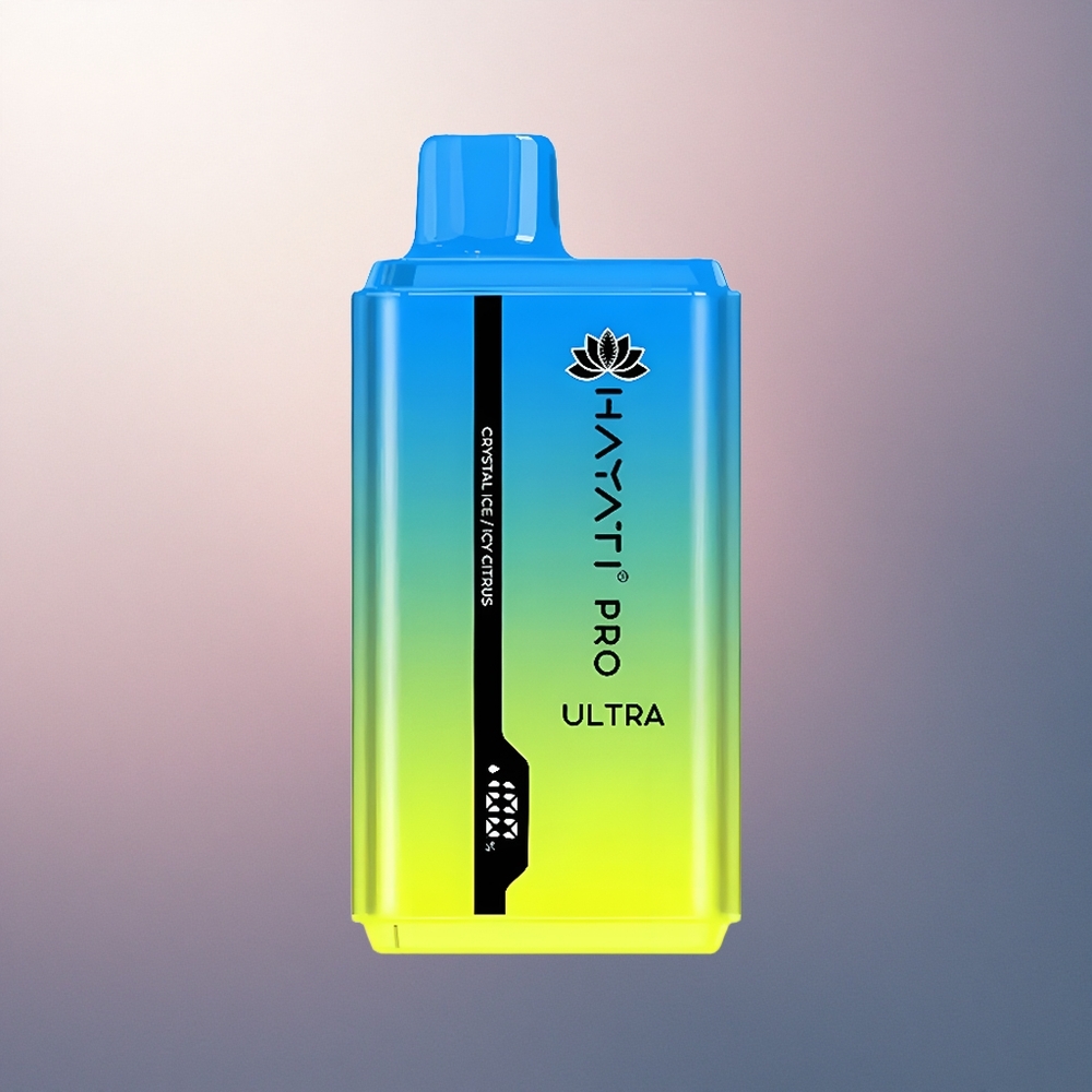 Hayati Pro Ultra 15000 Puffs Citron Glacé Cristallin 850mAh 2% Nicotine