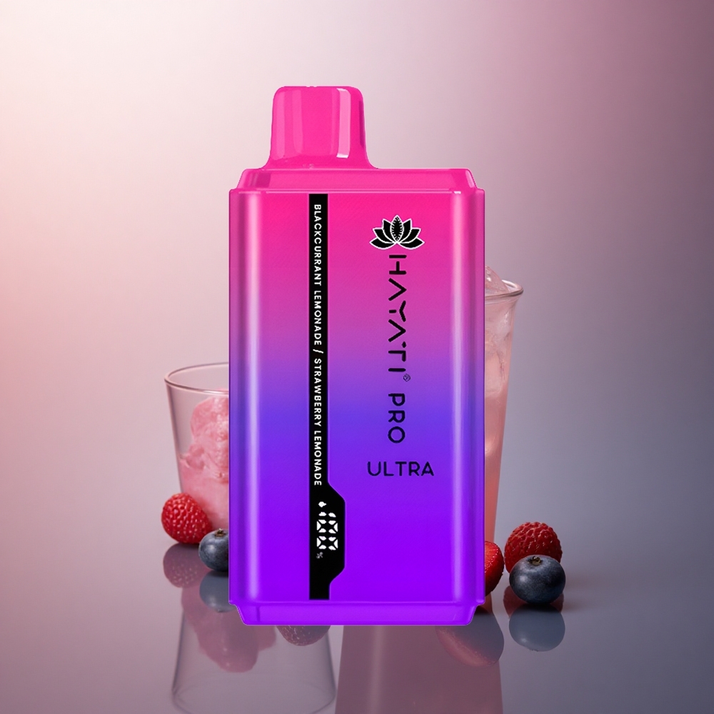 Hayati Pro Ultra 15000 Puffs Citronnade Cassis Fraise avec 2% de nicotine et 850mAh