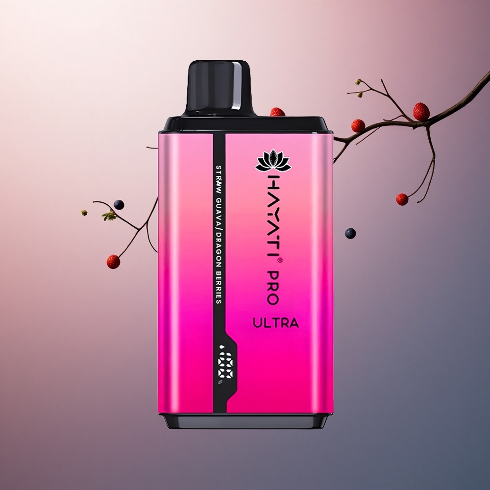 Hayati Pro Ultra 15000 Puffs Fraise Goyave Dragon Baies 850mAh 2% Nicotine