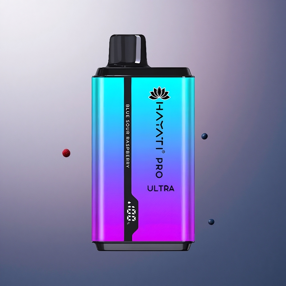 Hayati Pro Ultra 15000 Puffs Framboise Acidulée Bleue 850mAh 2% Nicotine