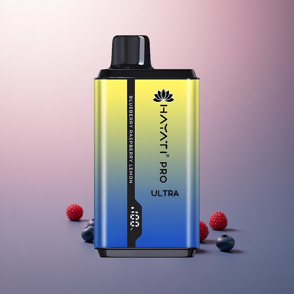 Hayati Pro Ultra 15000 Puffs Myrtille Framboise Citron 850mAh 2% Nicotine
