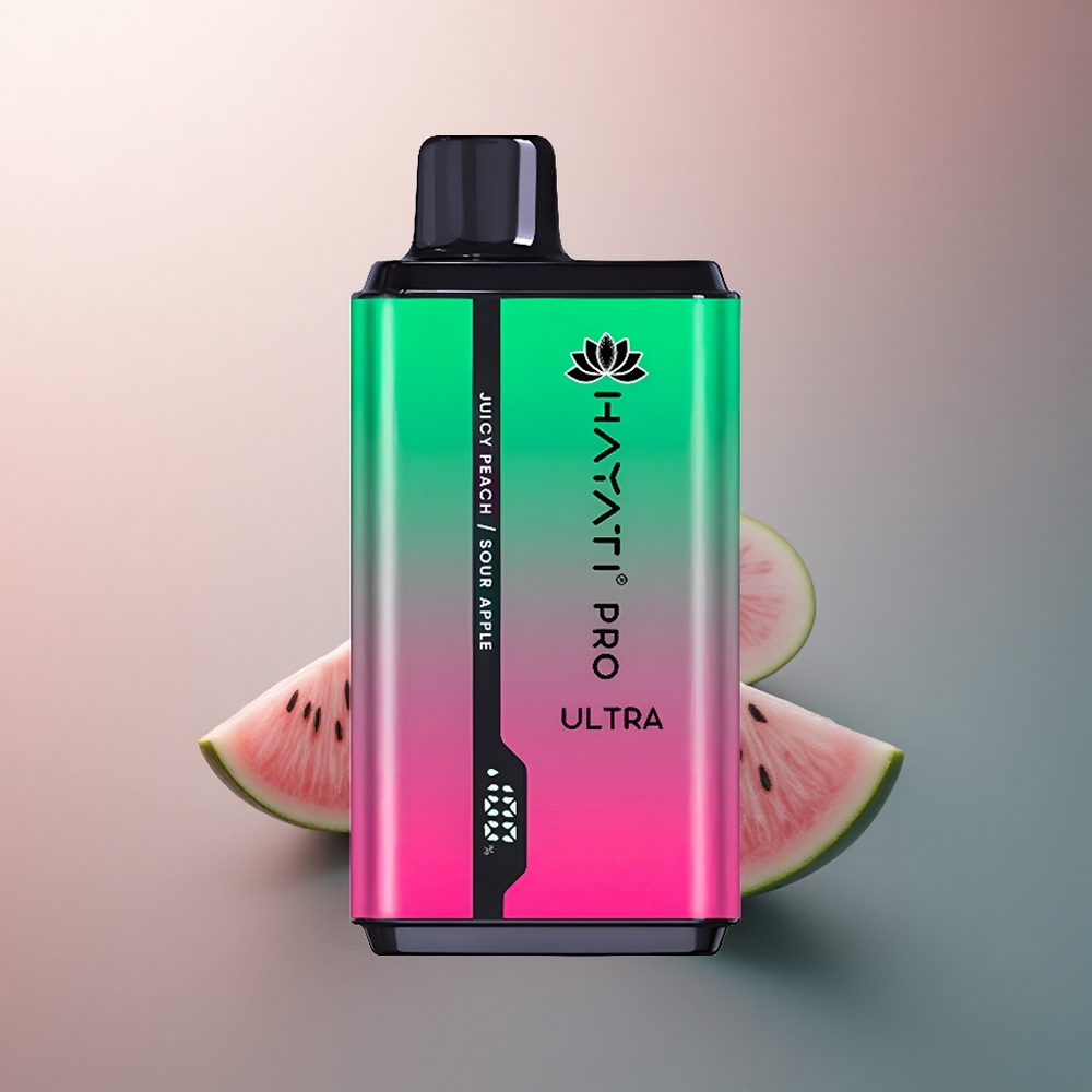 Hayati Pro Ultra 15000 Puffs Pastèque Kiwi Fruit de la Passion avec 2% de nicotine et 850mAh