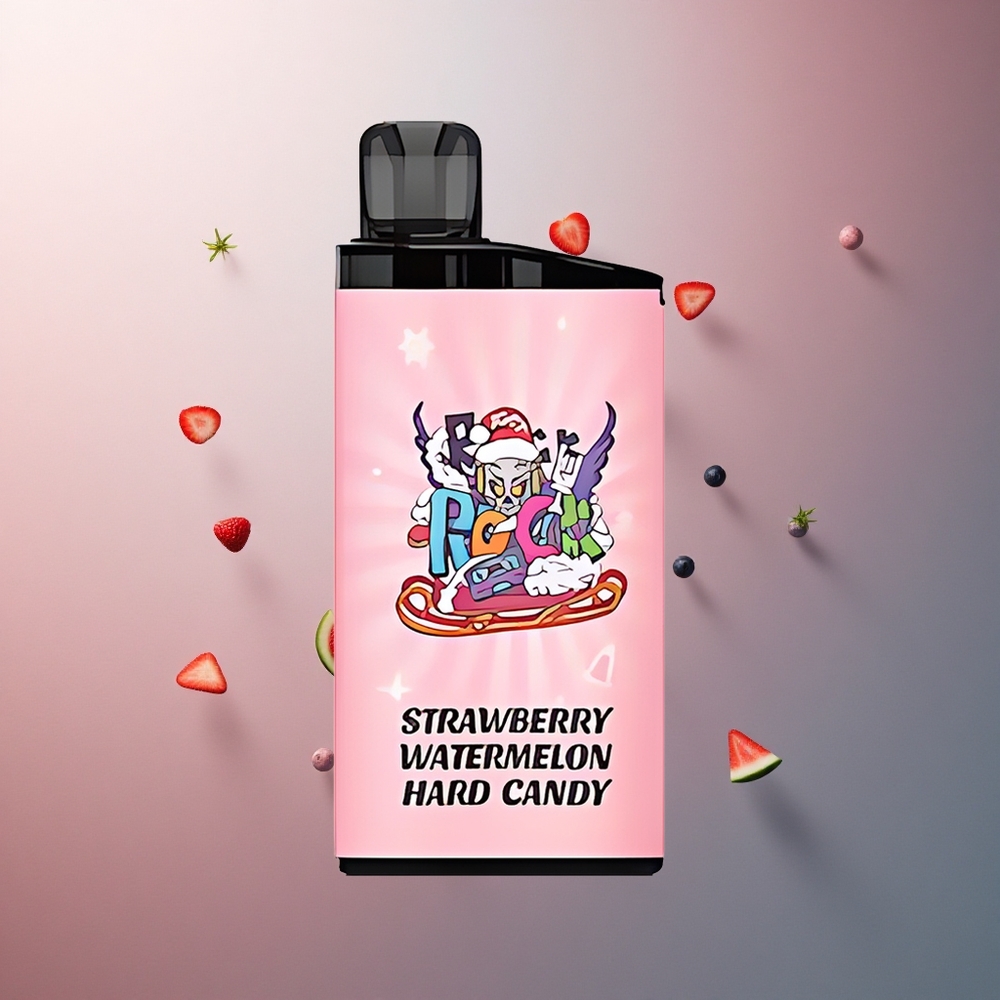IGET Bar 3500 Puffs Bonbon Dur Fraise Pastèque avec Batterie 1400 mAh