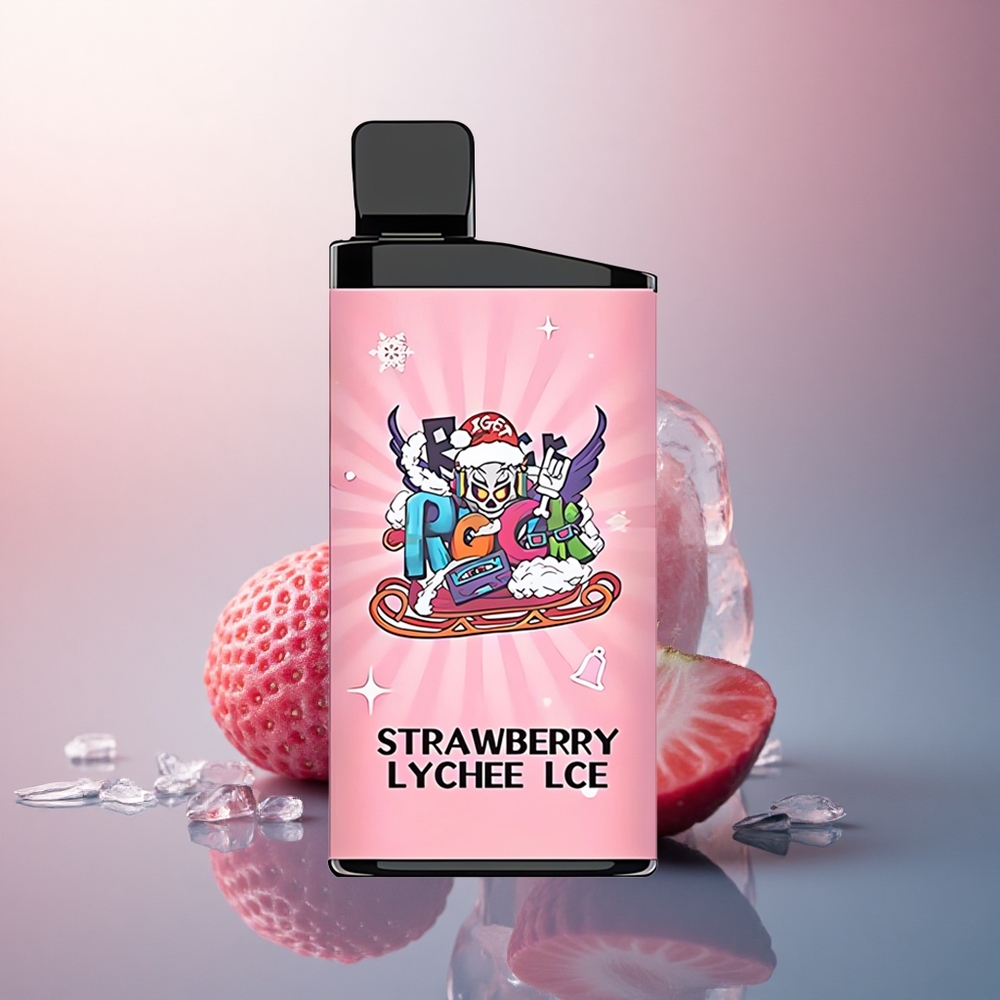 IGET Bar 3500 Puffs Fraise Litchi Glace 1400 mAh Mesh Coil
