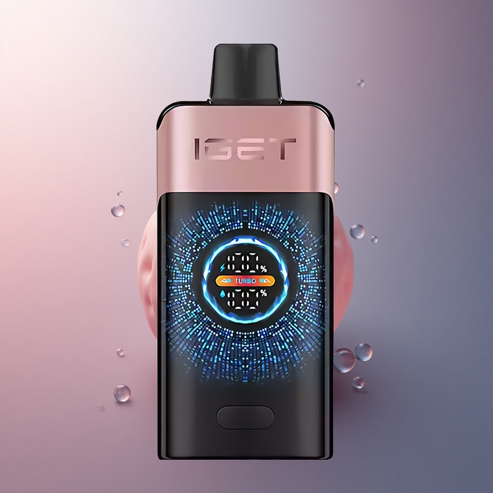 IGET ONE 12000 Puffs Chupa Chups Fraise avec écran couleur courbé et batterie 2700 mAh