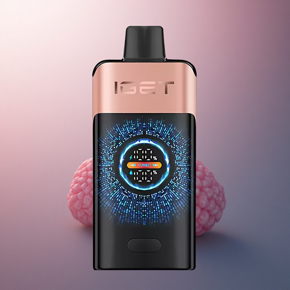 IGET ONE 12000 Puffs Fraise Framboise 2700 mAh Écran Courbe