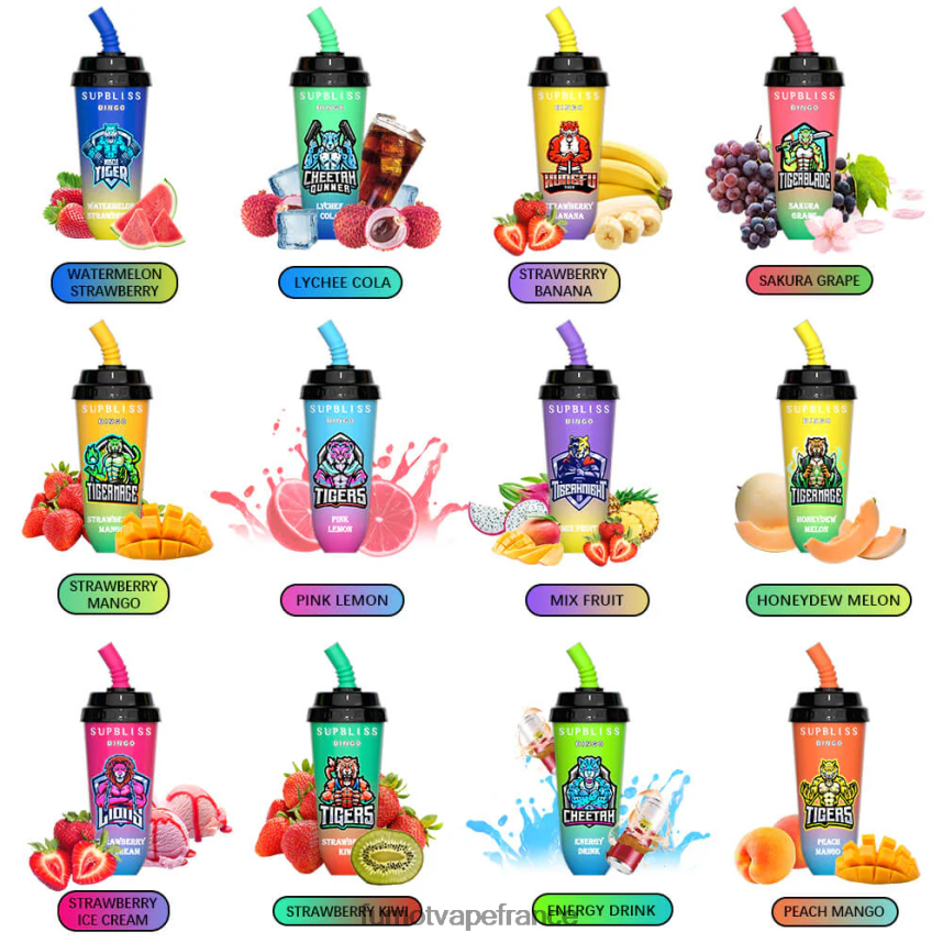 Fumot Supbliss Bingo Appareil à dosettes jetables 8000 - 16 ml (1 pièce) melon miel - Fumot cigarette electronique 00BH4J399