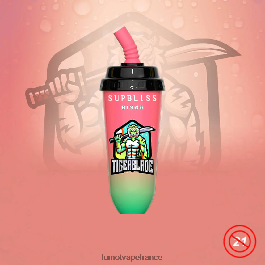 Fumot Supbliss Bingo Appareil à dosettes jetables 8000 - 16 ml (1 pièce) melon miel - Fumot cigarette electronique 00BH4J399