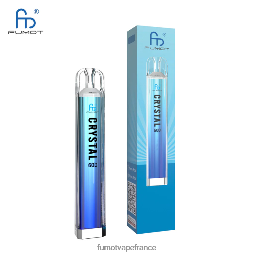 Fumot Crystal Vape jetable de 2 ml (ensemble de 3 pièces) - conforme à 600 tpd glace à l\'ananas - Fumot vape 00BH4J391