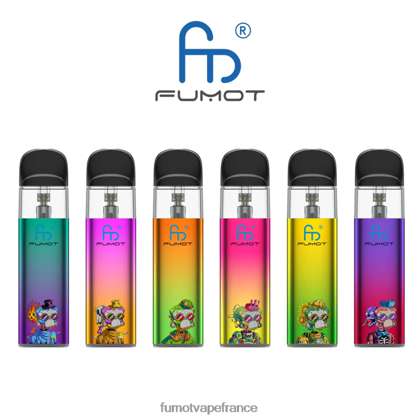 Fumot Dazzle Lite Kit de vape vide conforme à la DPT (1 pièce) vert-violet - Fumot vape 00BH4J551