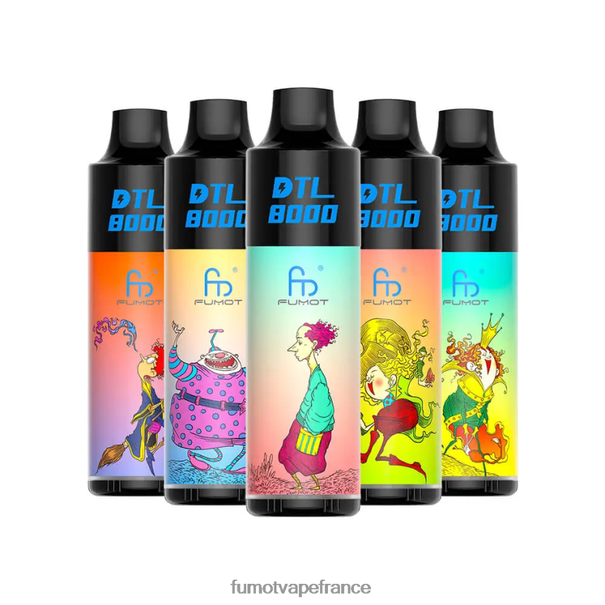 Fumot DTL Stylo vape jetable 8000 - 16 ml (1 pièce) rhum ananas coco - Fumot vape avis 00BH4J423