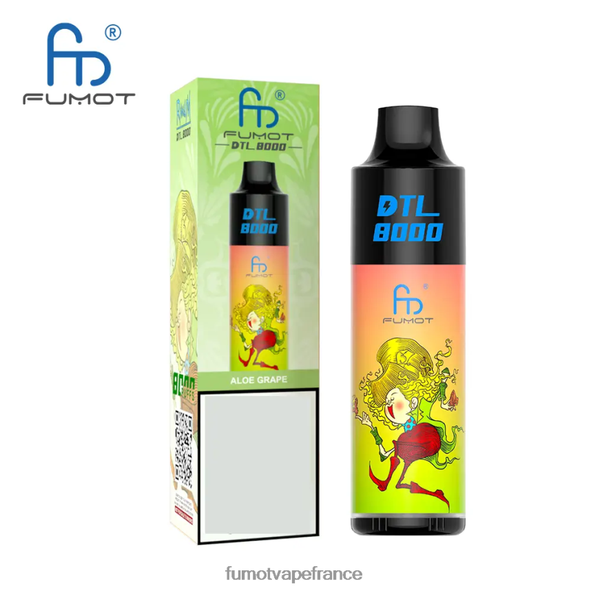 Fumot DTL Stylo vape jetable 8000 - 16 ml (1 pièce) rhum ananas coco - Fumot vape avis 00BH4J423