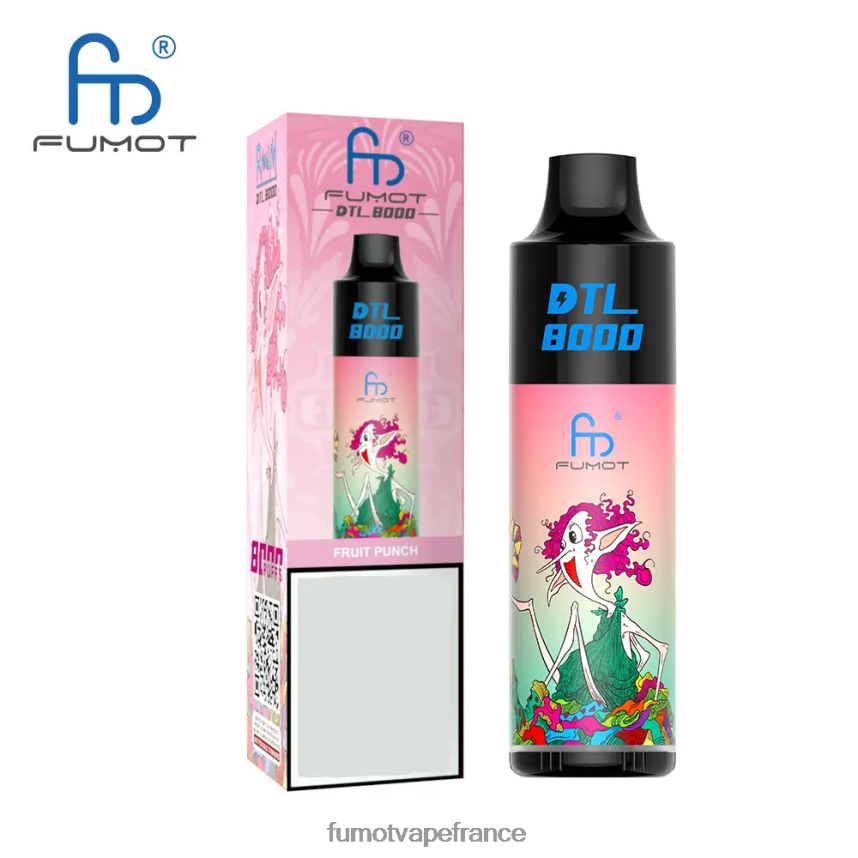 Fumot DTL Stylo vape jetable 8000 - 16 ml (1 pièce) rhum ananas coco - Fumot vape avis 00BH4J423