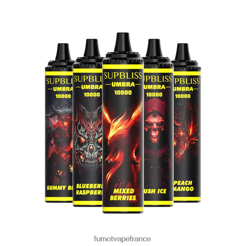 Fumot Supbliss Umbra 10000 (1 pièce) stylo vape jetable - 20 ml Baies mélangées - Fumot cigarette electronique 00BH4J479