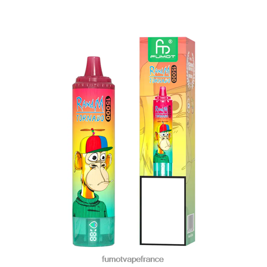 Fumot Tornado 15000 vape jetable 25ml (1 pièce) myrtille sur glace - Fumot puff 00BH4J164