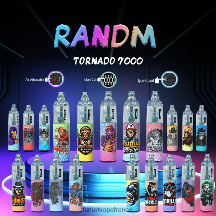 Fumot Tornado Stylo vape jetable 14 ml 7000 (1 pièce) framboise aigre-douce - Fumot cigarette electronique 00BH4J69