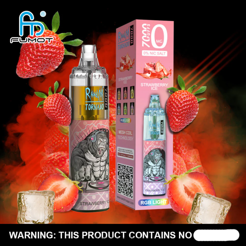 Fumot Tornado Stylo vape jetable 7000 0% - 14 ml (1 pièce) pomme aigre - Fumot vape France 00BH4J537