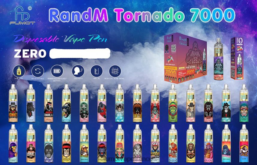 Fumot Tornado Stylo vape jetable 7000 0% - 14 ml (1 pièce) taureau rouge fraise - Fumot vape France 00BH4J547