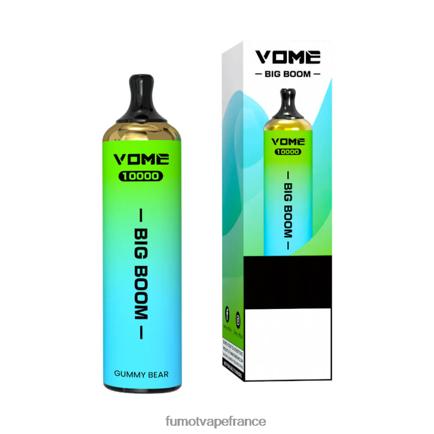 Fumot Vome Big Boom stylo vape jetable 10000 - 20ml (1 pièce) pastèque - Fumot cigarette electronique 00BH4J439