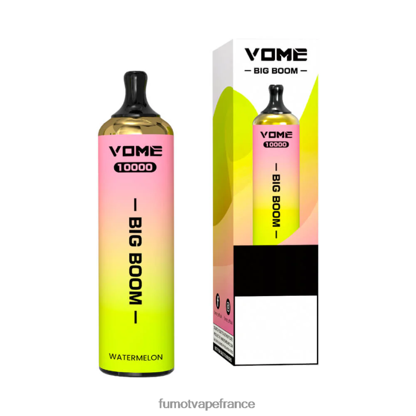 Fumot Vome Big Boom stylo vape jetable 10000 - 20ml (1 pièce) pastèque - Fumot cigarette electronique 00BH4J439